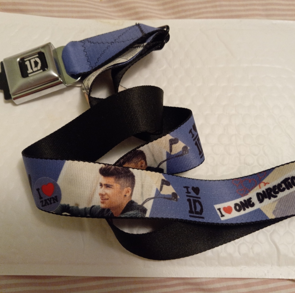 Brand new One Direction " I love Zayn" adjustable buckle belt